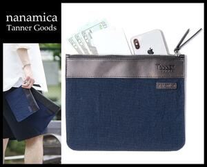  free postage new goods regular price 15,400 jpy nanamicana Nami kaTanner Goodstana- goods 21ss collaboration high performance material KONBU leather clutch bag pouch ⑧