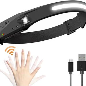 ヘッドライト 充電式 LEDデュアル光源 230°広角 照明センサー搭載