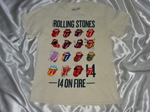 送料185円・M444■ ザ・ローリングストーンズ Tシャツ Ｍサイズ 14 ON FIRE　THE ROLLING STONES_画像1