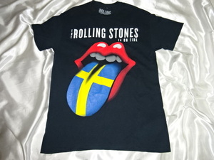 送料185円・M450■ ザ・ローリングストーンズ Tシャツ Mサイズ　2014年ストックホルム STOCKHOLM THE ROLLING STONES