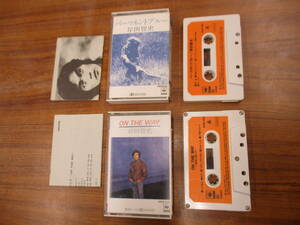 S-3488【カセットテープ】2タイトルセット 国内版 / 岸田智史 パーマネントブルー / ON THE WAY / 岸田敏志 SATOSHI KISHIDA cassette tape