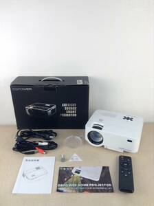 A4592○DBPOWER HOME PROJECTOR ホームプロジェクターミニプロジェクター T-2 箱 説明書 リモコン アダプタ 付属 【美品】