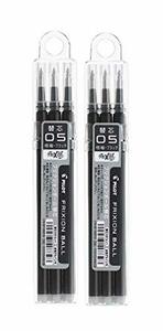 パイロット フリクションインキボールペン替芯 3本セット 0.5mm 黒 LFBKRF30EF3B 2個組み