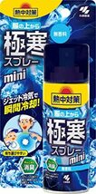 熱中対策 服の上から極寒スプレー ミニ 無香料 ジェット冷気で瞬間冷却 93ml 小林製薬_画像1