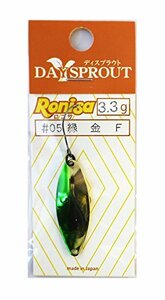 ディスプラウト(DAYSPROUT) スプーン ロニサ 3.3g #5 緑金F ルアー