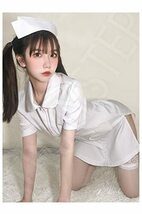 ナース 服 コスプレ 大きいサイズ 白 ホワイト ゆったり 大きめ S～6L 大きいサイズ セクシー ハート_画像6