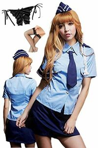 SORAmood ポリス コスプレ セクシー 大きいサイズ レディースポリス 制服 エッチ 衣装（Mサイズ）