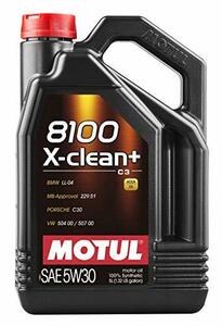 MOTUL(モチュール) 8100 X-clean+ 5W30 5L 100%化学合成オイル [正規品] 11113941