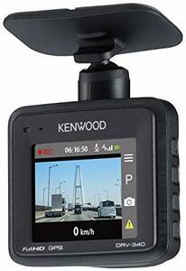 KENWOOD ドライブレコーダー DRV-340 Full HD ノイズ対策済 夜間画像補正 LED信号対応 専用SDカード(16GB)付 Gセンサー 衝撃録画