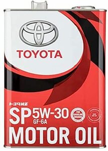 TOYOTA純正モーターオイル SP 5W-30 GF-6A 4L 08880-13705