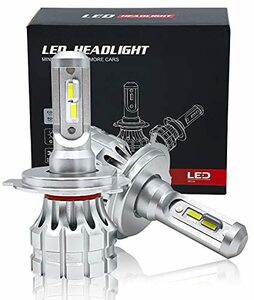 LIMEY ライミー H4 H4U LED ヘッドライト バルブ Hi/Lo 旧車対応 コンパクト ハロゲンサイズ ホワイト 白 爆光 車検対応 光軸調整