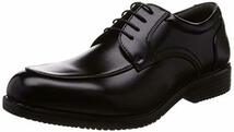 [カルックスライト] 防水 幅広4E 軽い ビジネスシューズ メンズ 紳士靴 Uチップ KL581 ブラック 25.5 cm_画像1