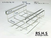 ラップホルダー＆キッチンペーパーホルダー(片手でカット)＆ふきん掛け 穴あけ不要 18-8ステンレス製 ネジ止め不要_画像4