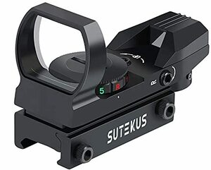 Sutekus 【1 マルチドット 照準器 ドットサイト 2色 4パターン 20mmレール規格対応[正規品]