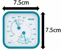 タニタ 温湿度計 温度 湿度 アナログ 壁掛け 卓上 マグネット ブルー TT-557 BL_画像6