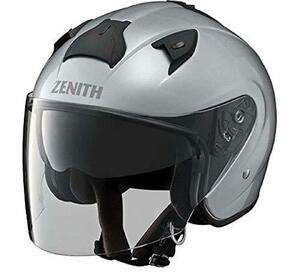 ヤマハ(Yamaha)バイクヘルメット ジェット YJ-14 ZENITH サンバイザーモデル 90791-2279M クリスタルシルバー M (頭囲