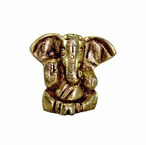 eSplanade Brass Ganesha Idol - 1.2 inches (Small Size) | Home Decor | Ganesh Ganesha | Bal Ganesh | Ganpati Ganapati Murti Statue