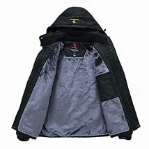 Gopune メンズ アウトドア ジャケット 裏ボア ハイキングウェア 多機能登山服 ジョギング アウター スキーウェア 防水 ジャンパー 防風_画像2