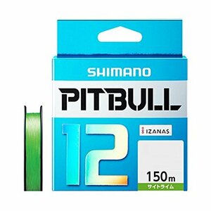 シマノ(SHIMANO) PEライン ピットブル 12本編み 150m 0.6号 サイトライム 13.9lb PL-M52R 釣り糸