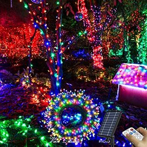 Tonnali 500球 50M ソーラ ledイルミネーションライト 防水 ストリングライト クリスマス 飾りライト キャンプライト ガーランドライト