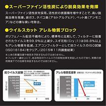 PIAA エアコンフィルター コンフォートプレミアム 活性炭入り特殊3層フィルター(ISO 18184クリア) PM2.5対応&脱臭・抗菌・防カビ・花粉_画像4