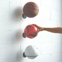 壁掛け ボールホルダー 多用途 スポーツ用ボール収納 ディスプレイラック メタルオーガナイザー バスケットボール サッカーボール_画像4