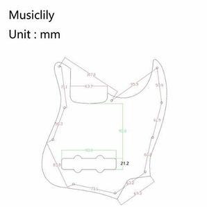 Musiclily 10 穴 USA/メキシコFender Jazz BassスタイルJazz Bassスタイルジャズベースの画像2