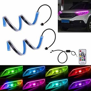 CIIHONカー LED ウインカー テープ RGB ストリップライト ターンシグナルランプウインカーマルチカラー LEDストリップ デ