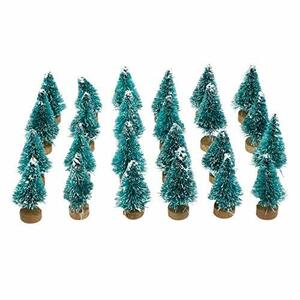 VORCOOL クリスマスツリー ミニ 卓上 24本 小さい 4cm 装飾 置物