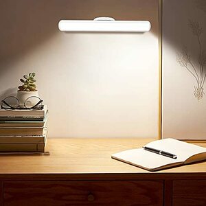 LED 卓上 ライト Hapfish 読書灯 4000mAh 5W 充電式 マグネットとリモコン2点付き スリムでスタイリッシュ 無段階輝度調節 3種類色温