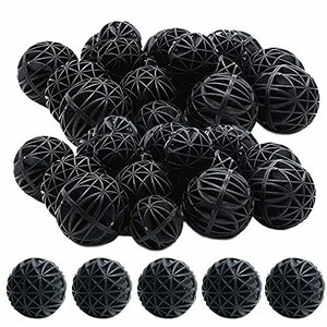 WanFengXue aquarium filter 100 piece insertion 16mm aquarium Vaio ball black ball filter fish tanker filter aquarium .. safety 