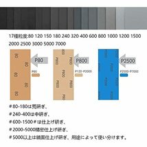 DanYun 紙やすり 17種51枚 耐水ペーパー セット サンドペーパー 紙ヤスリ かみやすり 7000 5000 3000 2500 2000 1500 1200 1000 800 600_画像2