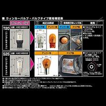 【Amazon.co.jp 限定】M's Basic by IPF ウィンカー LED バルブ T20 アンバー 530ルーメン ウィンカーポジション対応_画像7