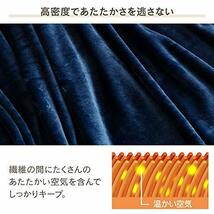 【Amazon.co.jp 限定】アイリスプラザ 毛布 シングル フランネル 吸湿発熱素材 なめらかな肌触り 高密度 ふんわり軽量 洗濯機対応 秋冬_画像5