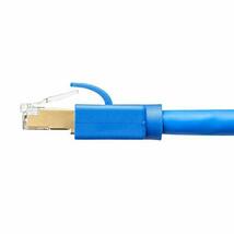 サンワサプライ CAT8 LANケーブル (0.5m) 40Gbps/2000MHz RJ45 ツメ折れ防止 ブルー KB-T8-005BL_画像4