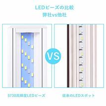 LEDGLE 水槽ライト 8W アクアリウム ライト 30～40CM水槽対応 40LED(5青35白) LED 魚ライト_画像2