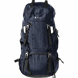 [ラドウェザー] 登山 リュック 大容量 60L テフロン加工ではっ水・防汚 リュックサック メンズ レディース 2気室構造 レインカバー付き