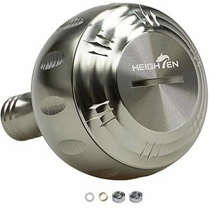 HEIGHTEN 35mm パワー リール ハンドル ノブ 6色 シマノ ダイワ 通用 (Shimano) Type A (Daiwa) Type S 用 70航空アルミ製 Harmer Series