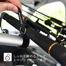 Booms Fishing RB2 マジック式車内固定マルチベルト アシストグリップに掛かるポールに付ける用 滑りびにくいPU合皮 汎用性高い_画像4