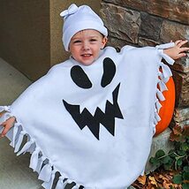 幽霊 おばけ マント 子供用 コスプレ ハロウィン 仮装 可愛い 死神 悪魔 人気 コスプレ キッズ 男の子 女の子 パーティー イベント_画像2