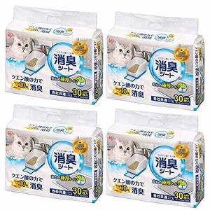 アイリスオーヤマ 猫砂 システム猫トイレ用脱臭シート 30枚×4袋 TIH-30C クエン酸入り 消臭