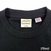 (グッドウェア) Goodwear USAコットン無地ポケットTシャツ (ブラック M)_画像4