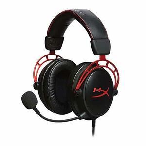 HyperX Cloud Alpha ゲーミング ヘッドセット インライン音量コントロールBox付属 レッド HX-HSCA-RD/AS