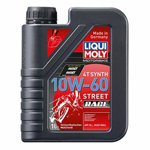 LIQUI MOLY 2輪車用 エンジンオイル StreetRace 全合成油 10W-60 1L 20853 リキモリ