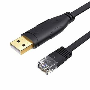 USBコンソールケーブル, CableCreation 1.8m [FTDI-FT232RL チップセット内蔵] USB-RJ45シリアルケーブル