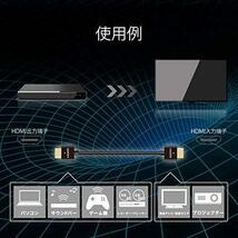 エレコム HDMI ケーブル 1m 4K×2K対応 スーパースリム ブラック DH-HD14SS10BK_画像7