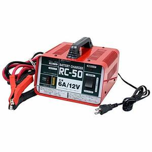 メルテック バッテリー充電器(農機・船舶・獣よけ・電源用BT) 正式PSE取得 DC12V 開放型バッテリー用 定格6A セルブースト付 Meltec