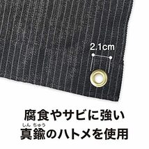 タカショー(Takasho) 日よけ クールシェード プライム チャコールグレー 2×2m [5年保証] [GCS-W20C5]_画像5