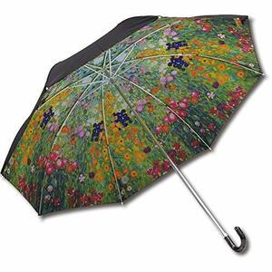 ユーパワー 名画折りたたみ傘(晴雨兼用) クリムト「フラワーガーデン」 AU-02506