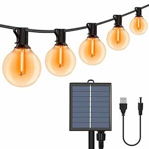 【二つ充電方法】Cshare ソーラー LED ストリングライト LED イルミネーションライト ベランダ ライト ソーラー充電 USB充電 可能 防雨型